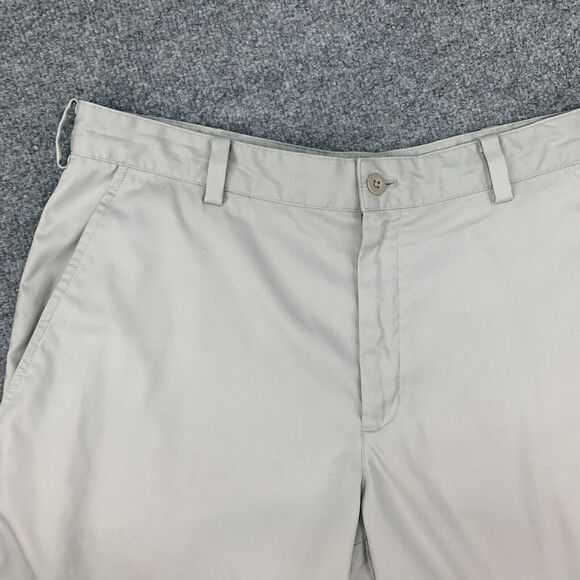 Nike Golf Shorts Mens 32 Beige Dri Fit Flat Front Tech Performance Stretch Chino - Picture 4 of 13
